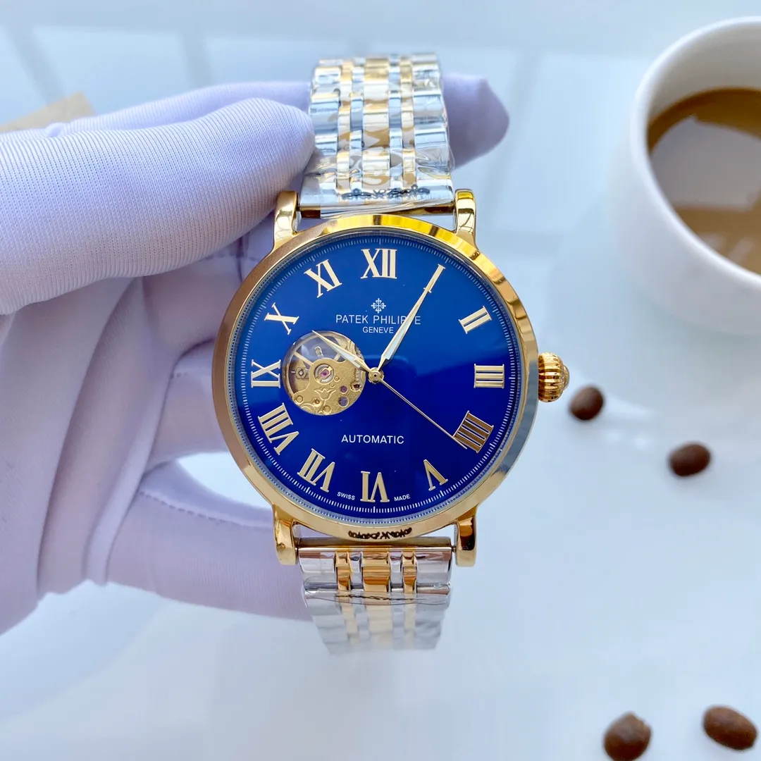 【Foreign Trade Import】💰1440! Patek Philippe (top quality, outstanding debut) 🎉🎉 [Type]: Boutique men's watch (top) exquisite [Strap]: 316L stainless steel strap (durable) [Movement]: Top mechanical movement (stable) [Material]: Mineral super strong mirror (wear-resistant) Exquisite quality and generous style, excellent temperament, wisdom and exclusivity [Size]: 43mm diameter, 12mm thick, hot sale! Welcome to reprint!